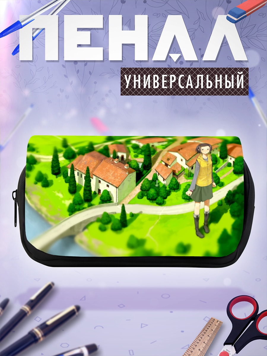 Пенал-косметичка Девушка в городке
