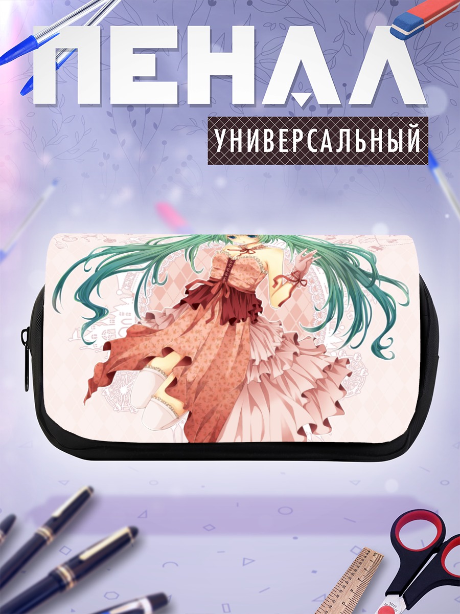Пенал-косметичка Мику Хацунэ в платье