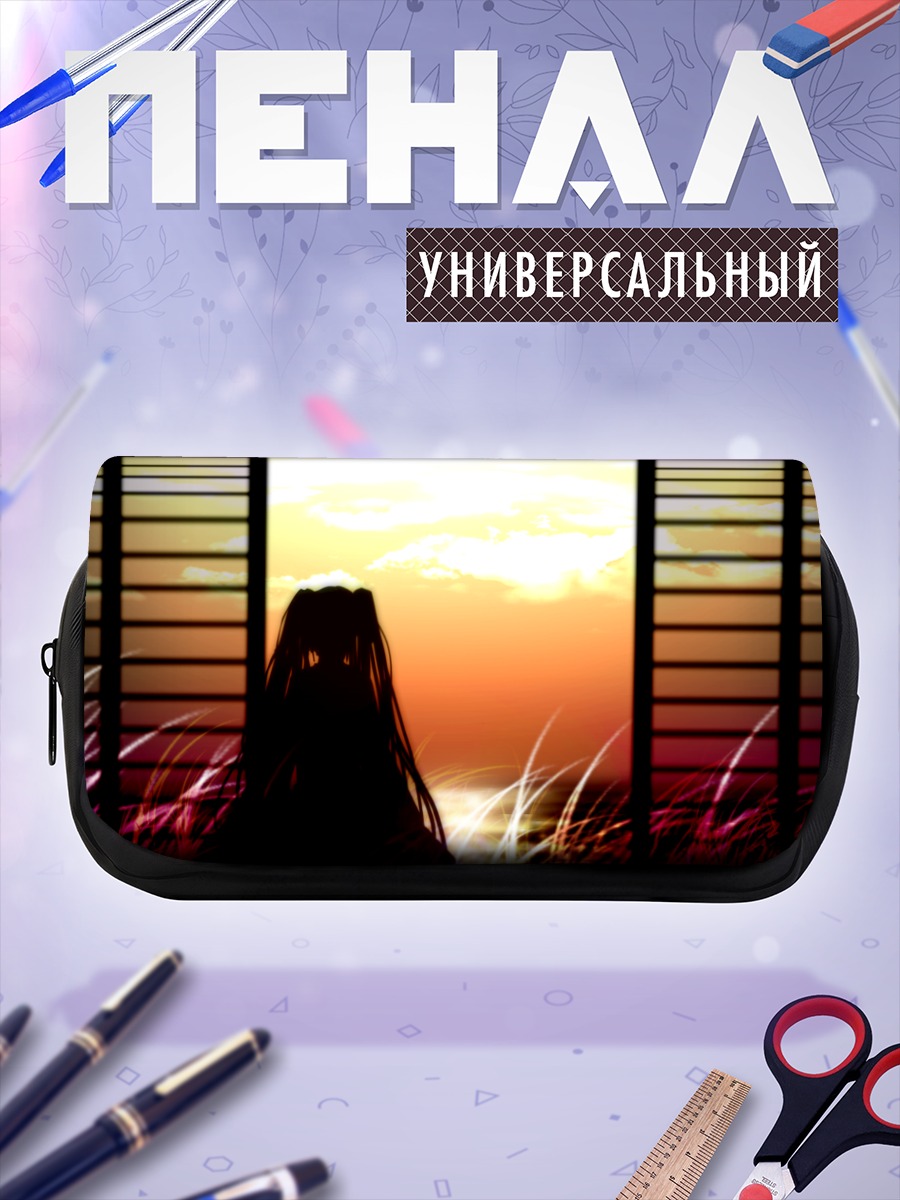 Пенал-косметичка Мику Хацунэ на закате