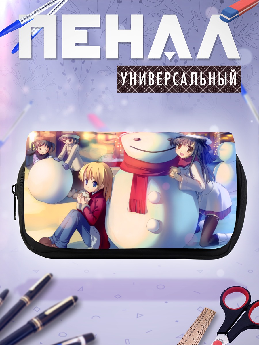 Пенал-косметичка Зимний снеговик