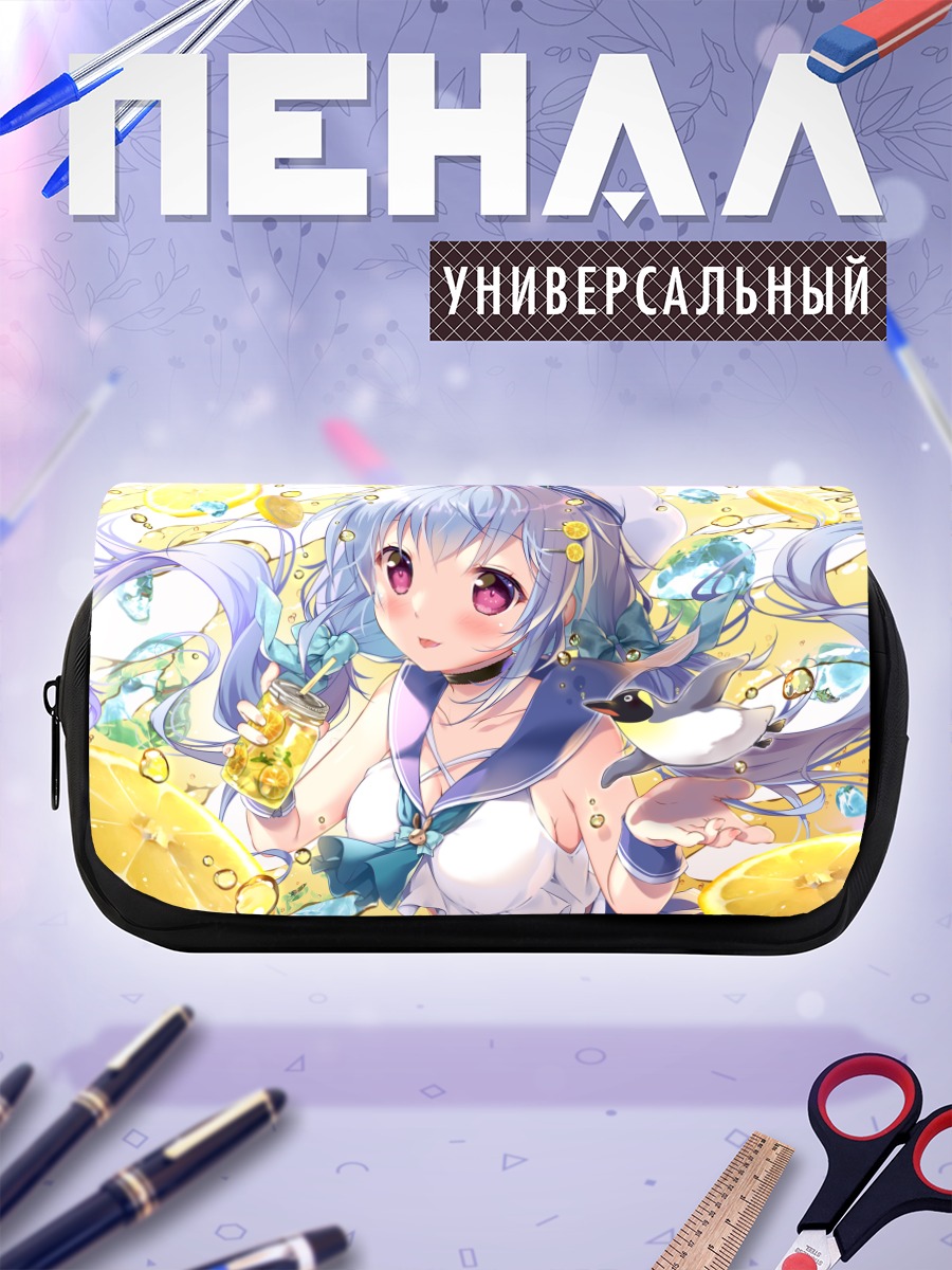 Пенал-косметичка Мику Хацунэ с лимонадом