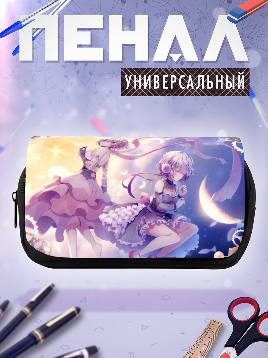 Пенал-косметичка Мику Хацунэ и луна