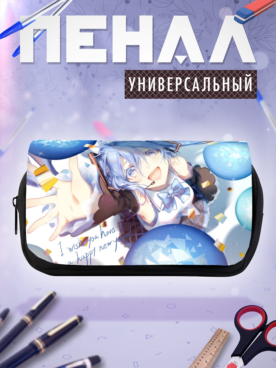 Пенал-косметичка Мику Хацунэ с шарами