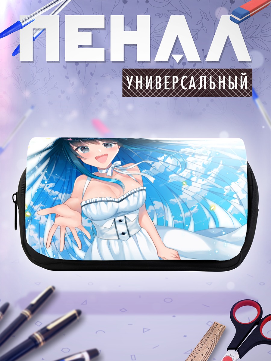 Пенал-косметичка Мику Хацунэ в облаках