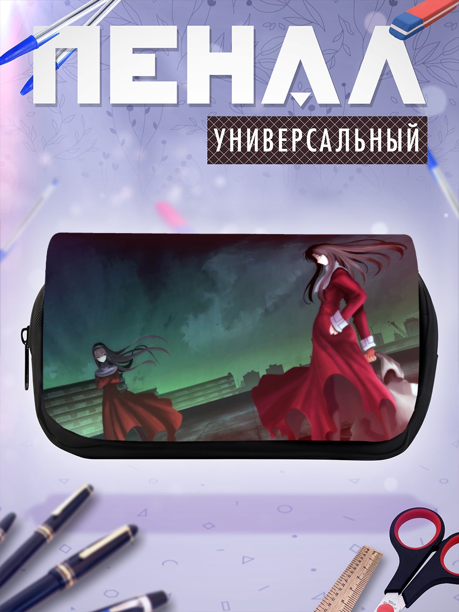 Пенал-косметичка Азака Кокуто в красном