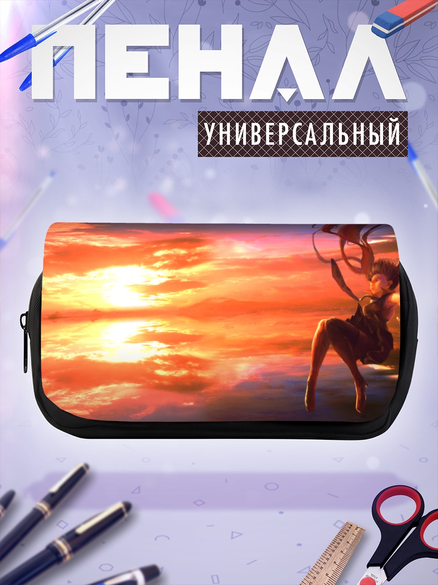 Пенал-косметичка Мику Хацунэ на закате