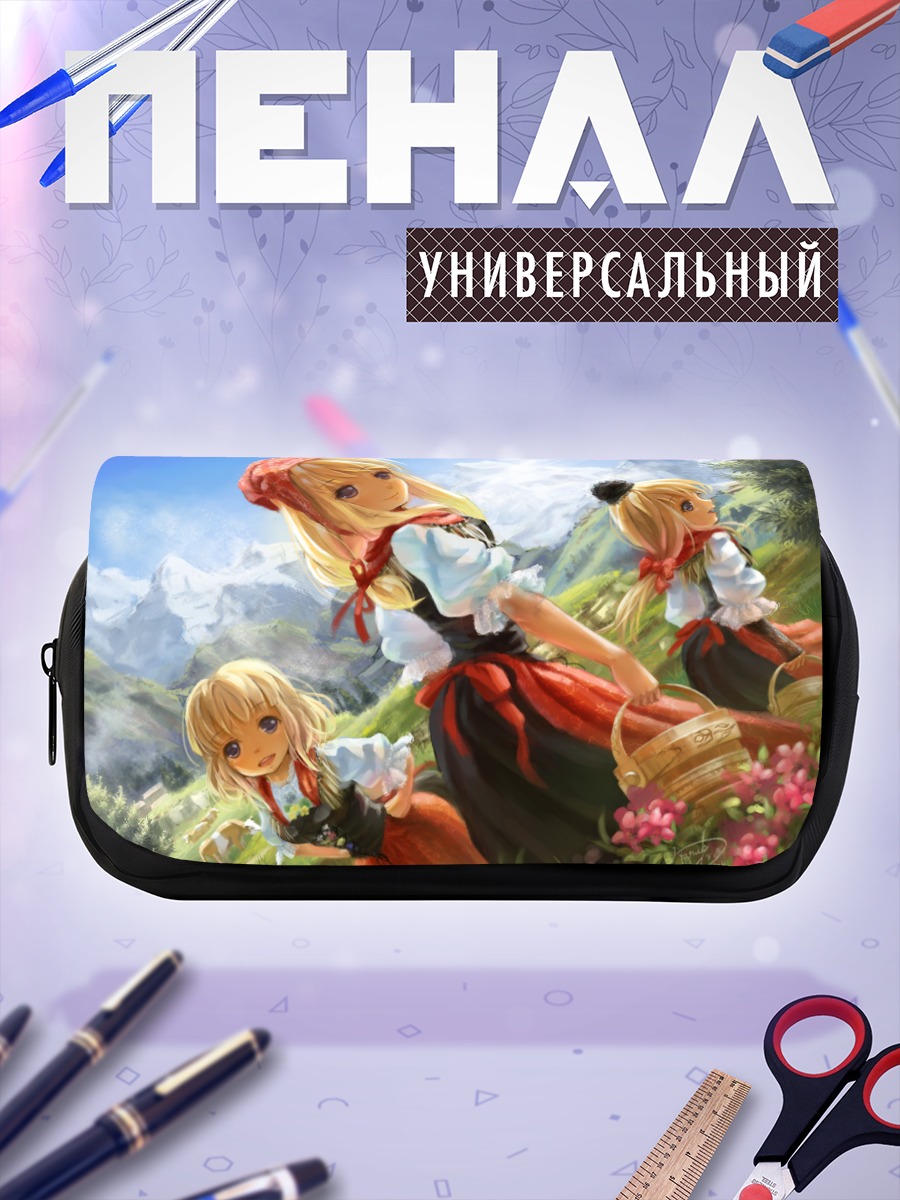 Пенал-косметичка Блондинки в цветах