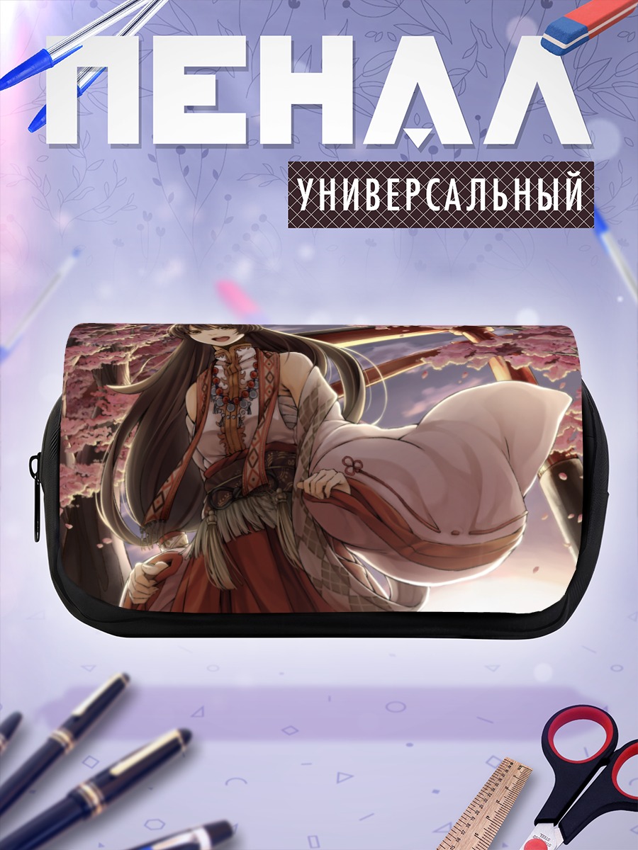 Пенал-косметичка Девушка в сакуре