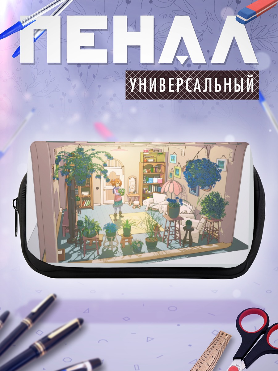 Пенал-косметичка Эльфийка в цветах
