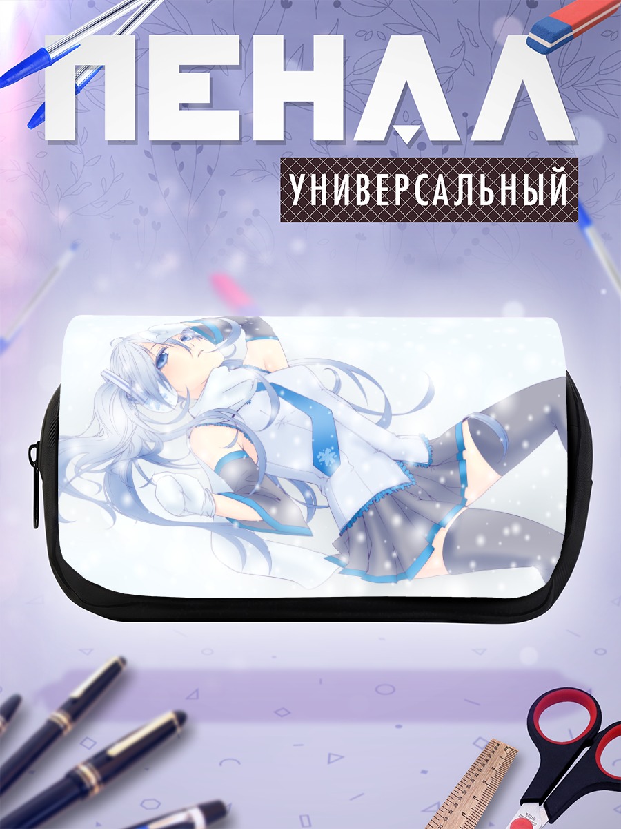 Пенал-косметичка Мику Хацунэ в снегу