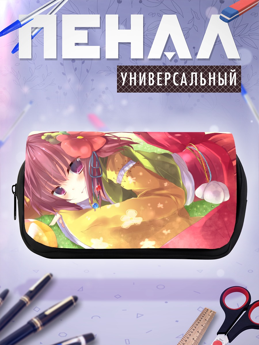 Пенал-косметичка Акуу Хиеда в цветах