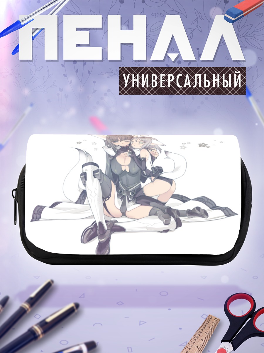Пенал-косметичка Две девушки-кошки