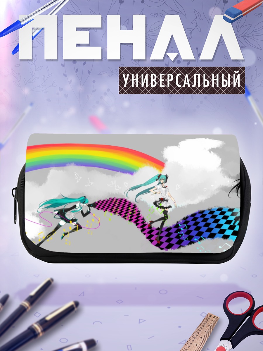 Пенал-косметичка Мику Хацунэ и Блэк Рок Шутер