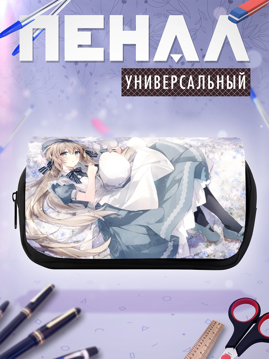 Пенал-косметичка Девушка в лолите