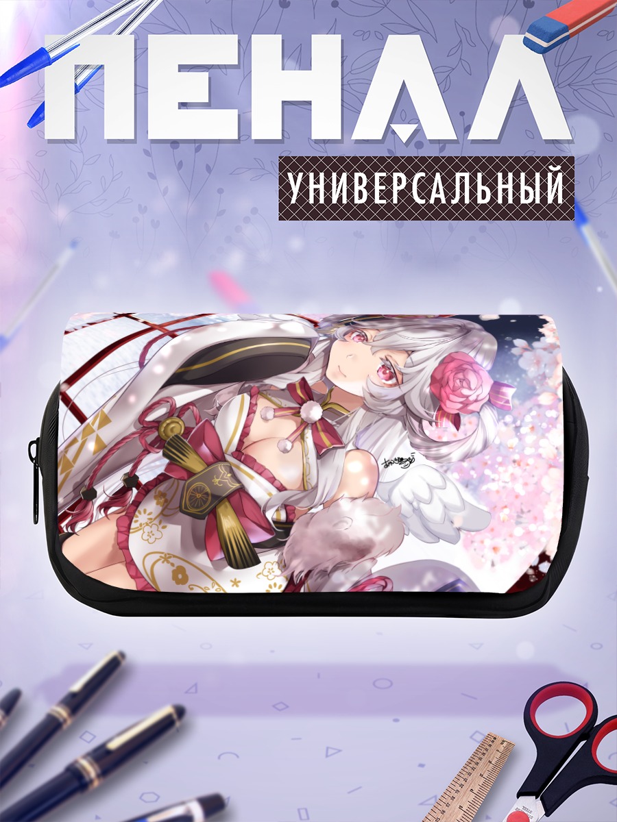 Пенал-косметичка Девушка в сакуре