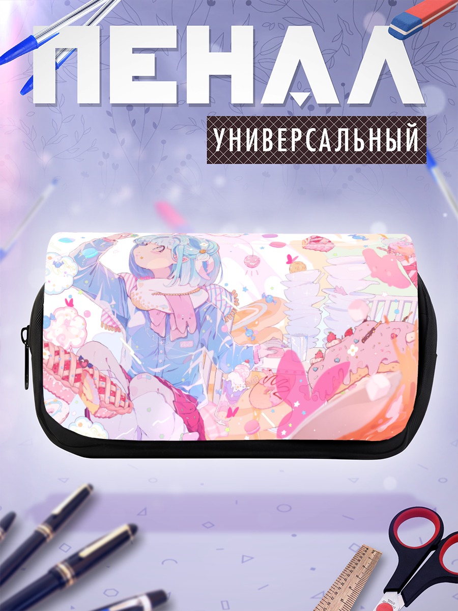 Пенал-косметичка Мику Хацунэ со сладостями