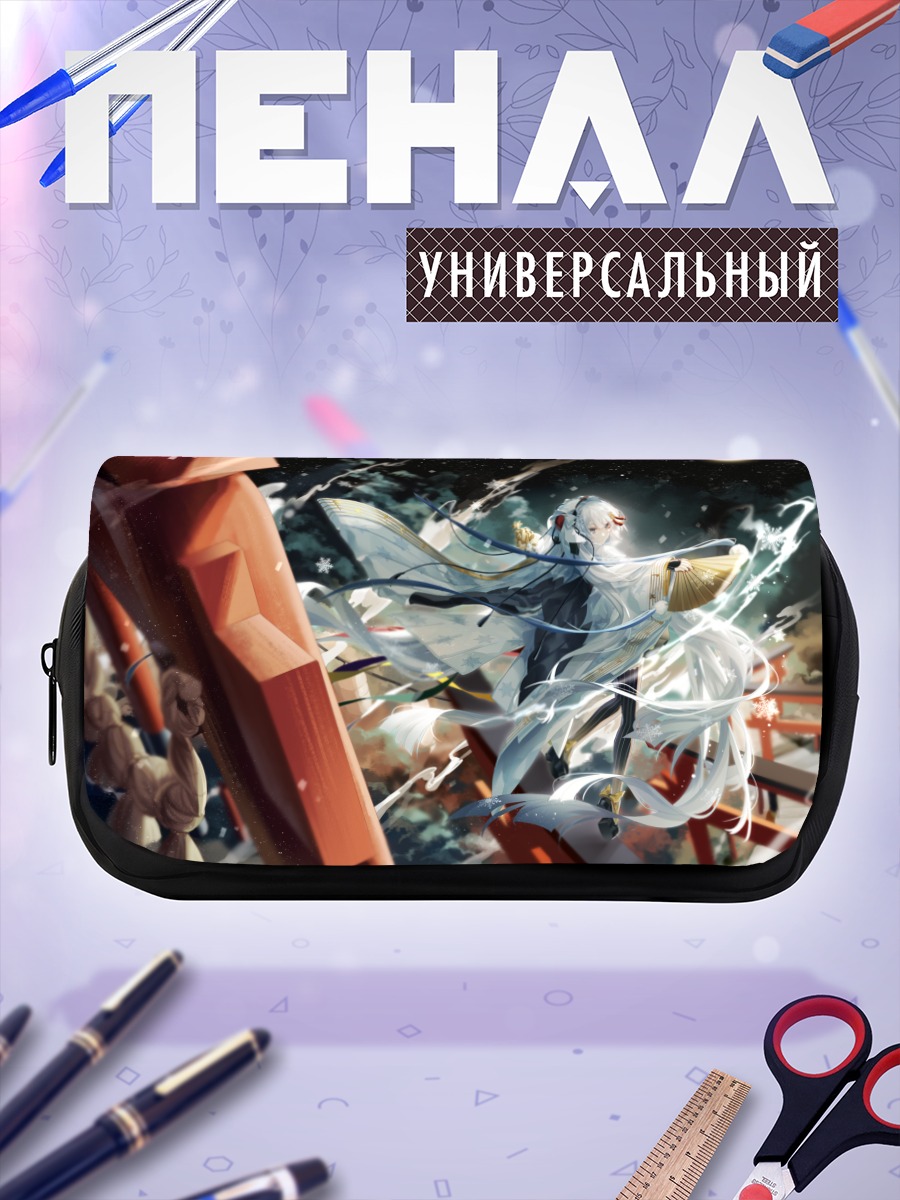 Пенал-косметичка Мику Хацунэ в снегах
