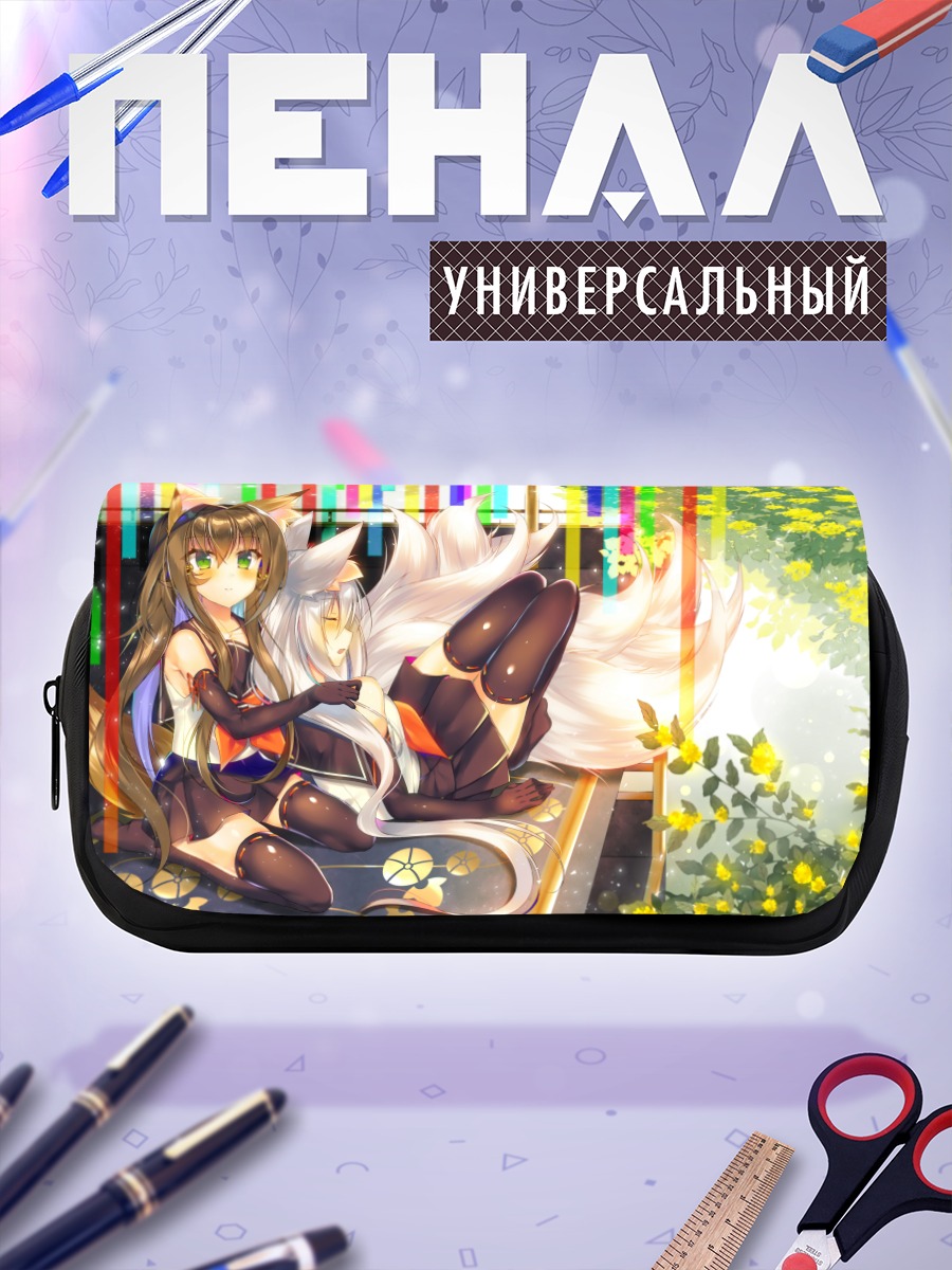 Пенал-косметичка Лисицы в цветах