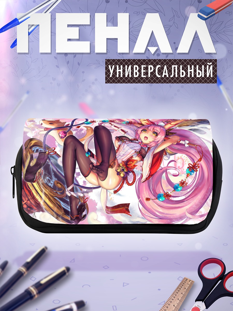 Пенал-косметичка Кицунэ в облаках