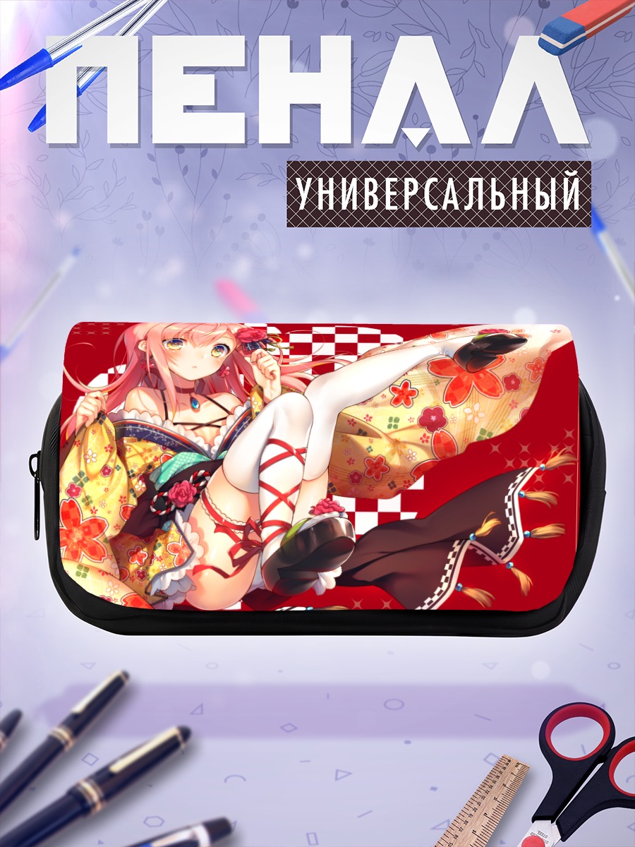 Пенал-косметичка Девушка в кимоно