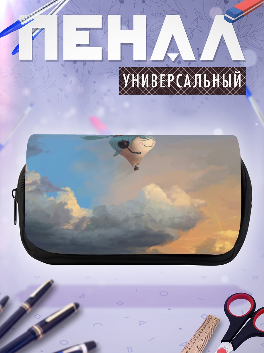 Пенал-косметичка Мику Хацунэ воздушный шар
