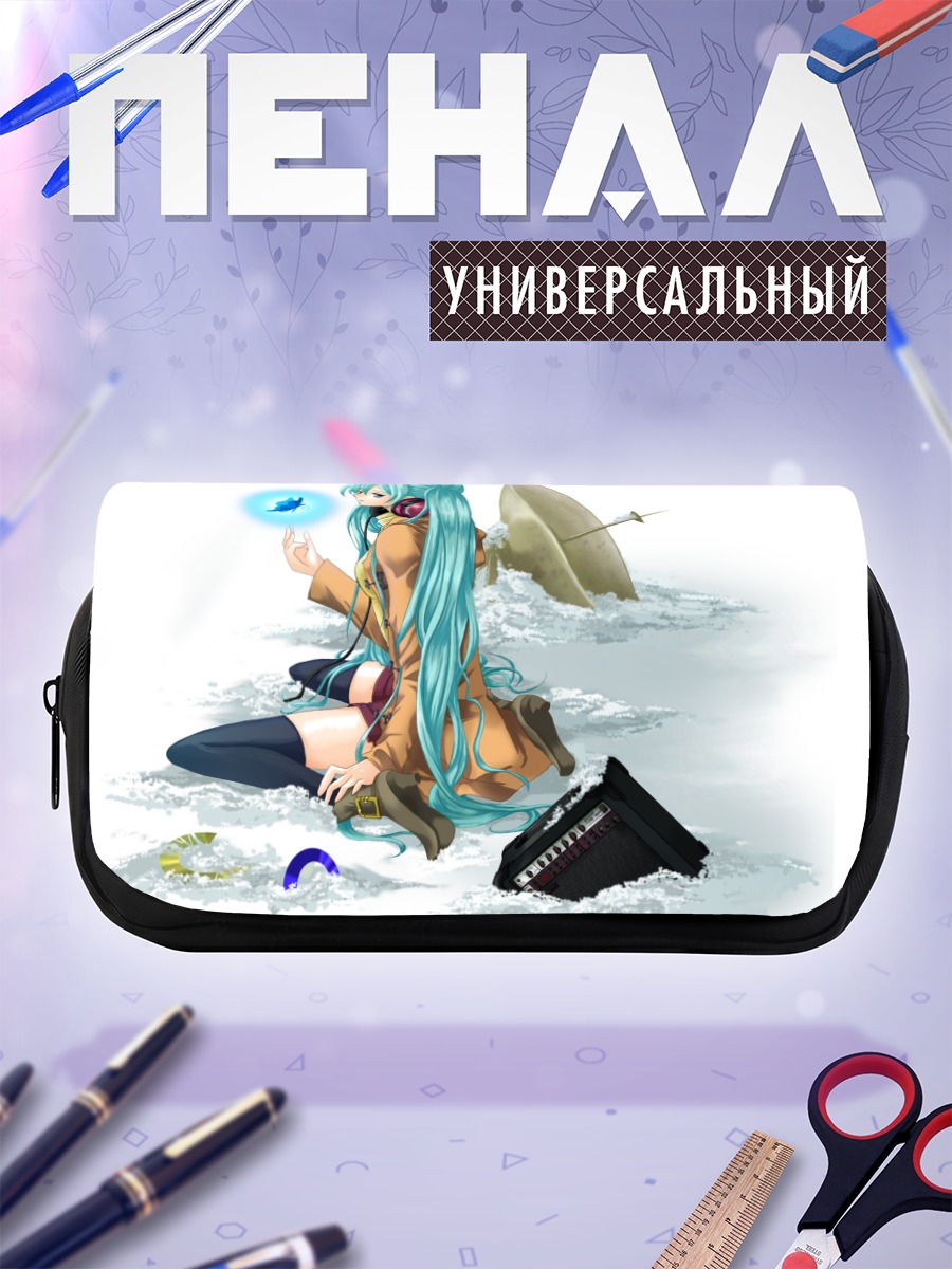Пенал-косметичка Мику Хацунэ в снегу