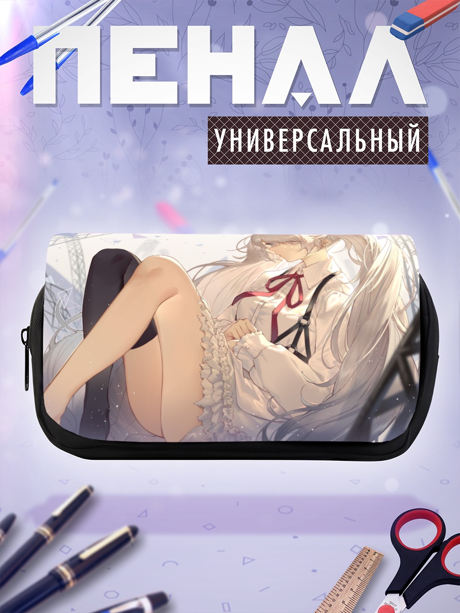 Пенал-косметичка Мику Хацунэ в белом