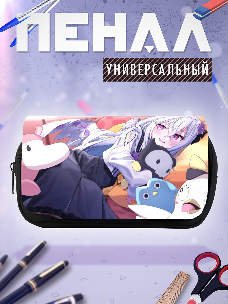 Пенал-косметичка Адзуса Сирасу с пингвинами