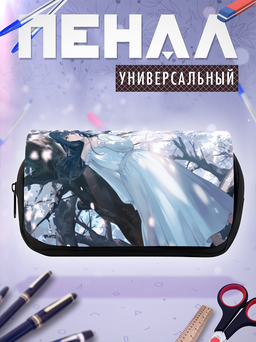 Пенал-косметичка Девушка в лепестках
