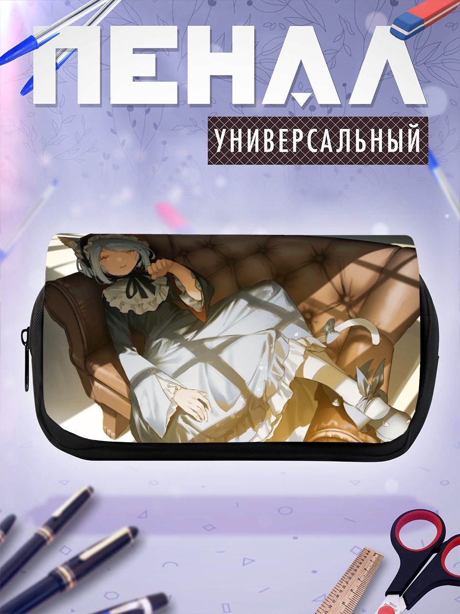 Пенал-косметичка Кошкодевочка в готическом стиле