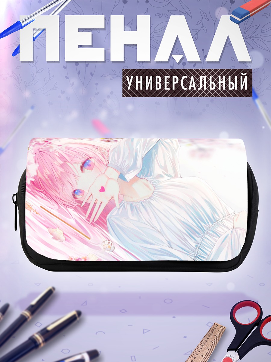 Пенал-косметичка Девушка в сакуре
