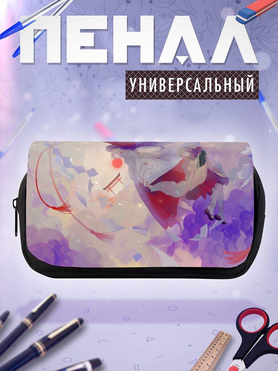 Пенал-косметичка Рейму Хакурей в цветах