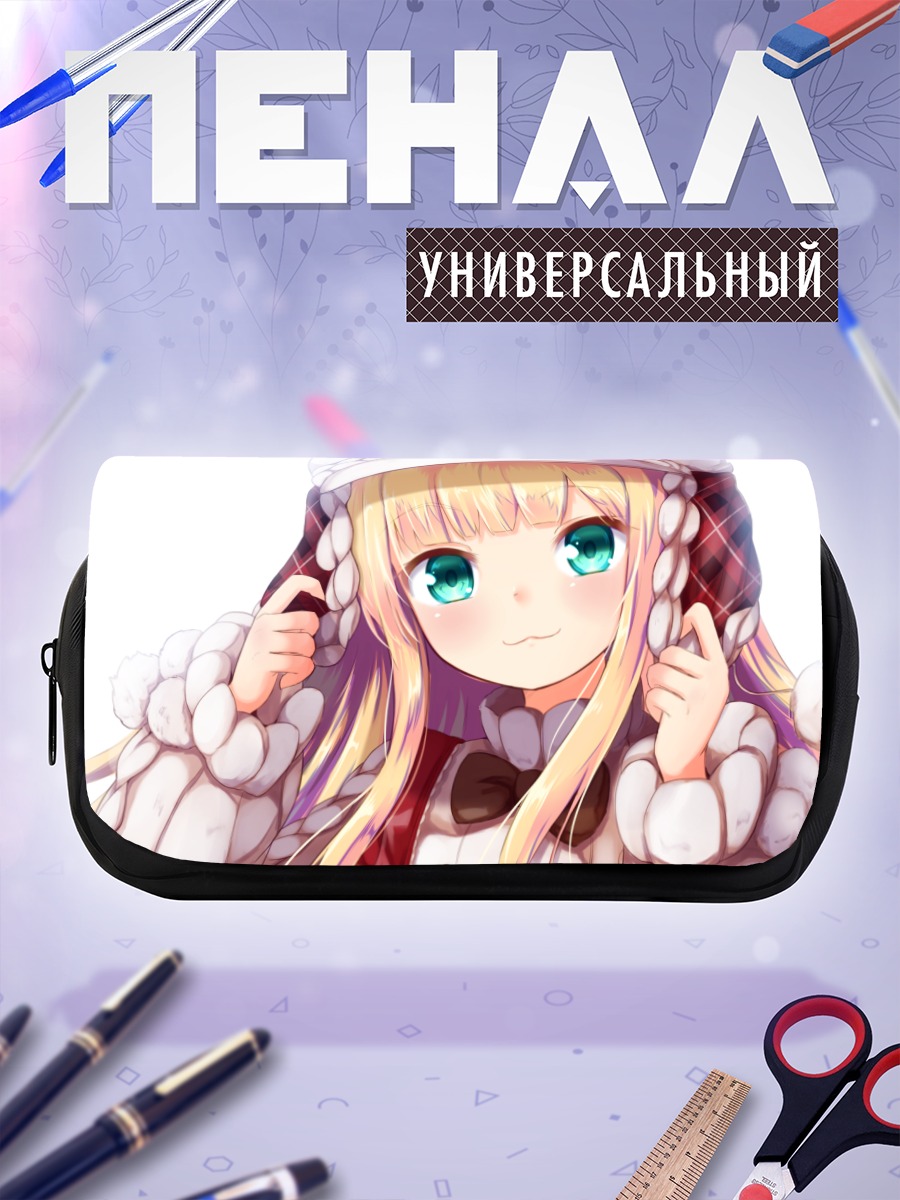 Пенал-косметичка Алис Мононобэ в шапке