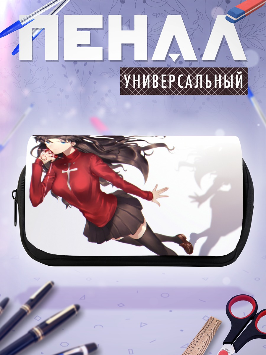 Пенал-косметичка Рин Тосака в красном