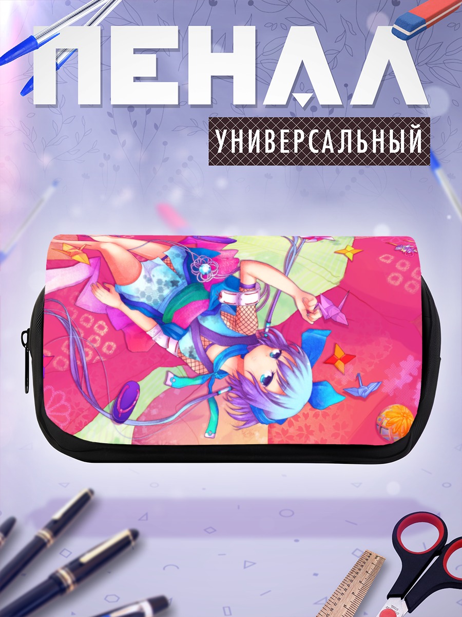 Пенал-косметичка Лапис Аоки в цветах