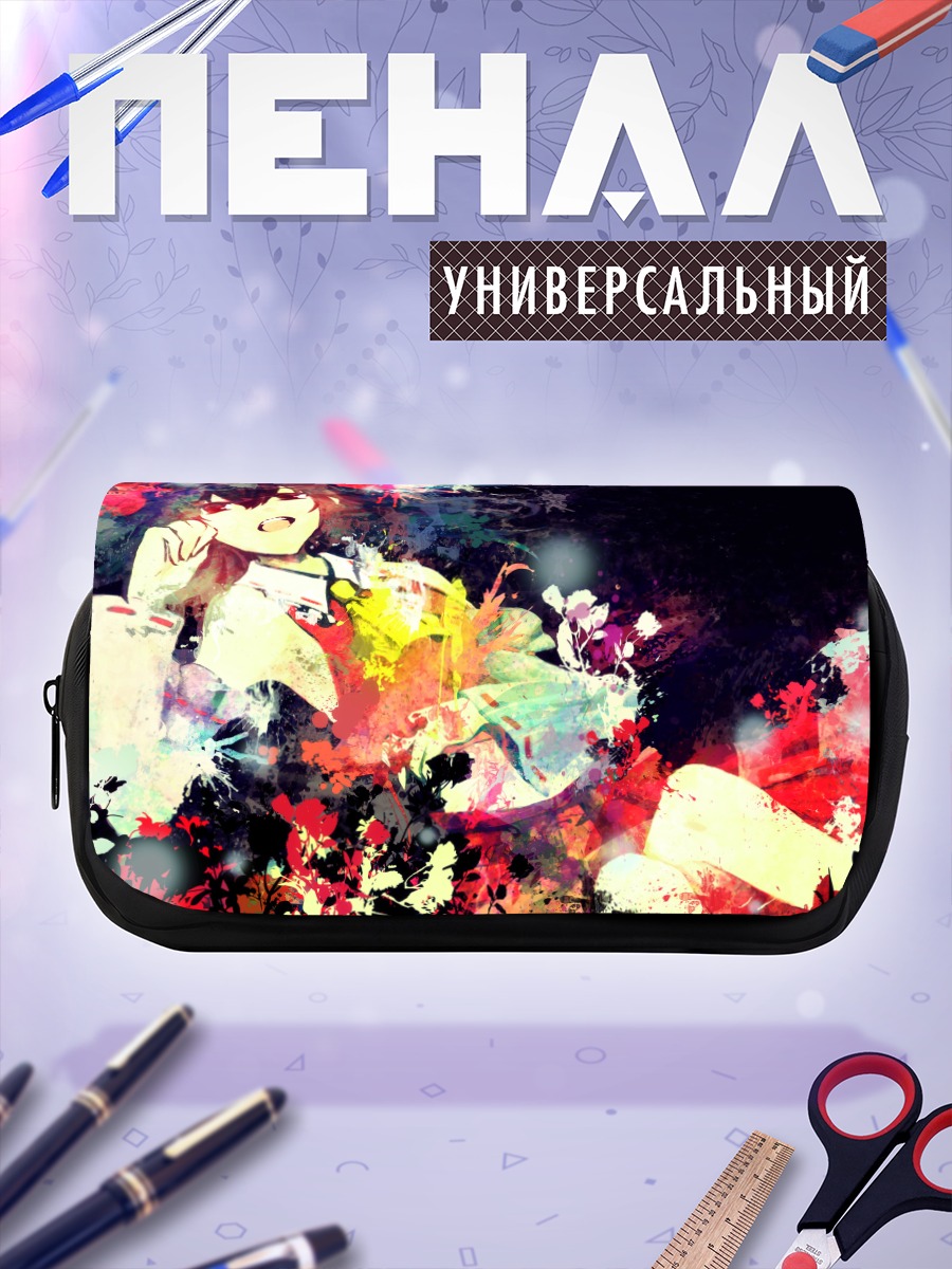Пенал-косметичка Рейму Хакурей в цветах