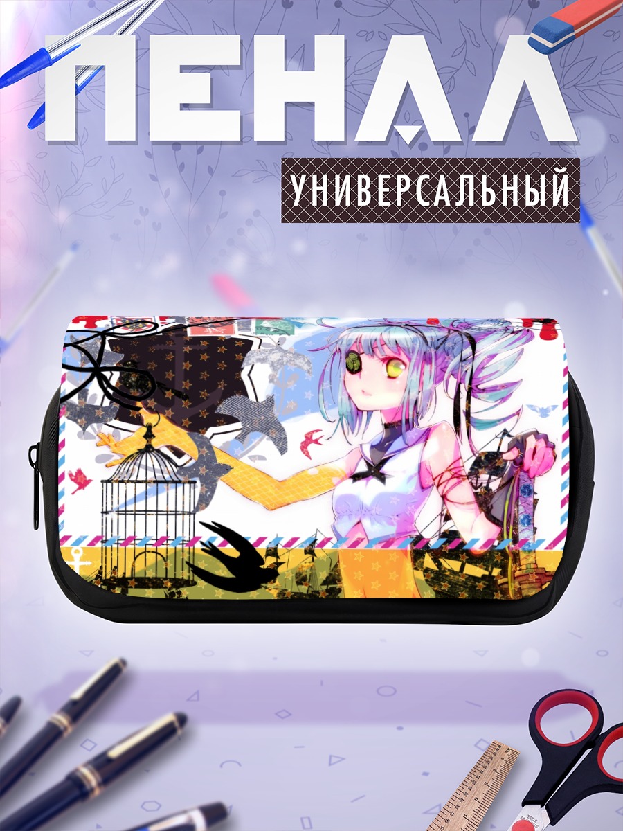 Пенал-косметичка Мику Хацунэ с мечом