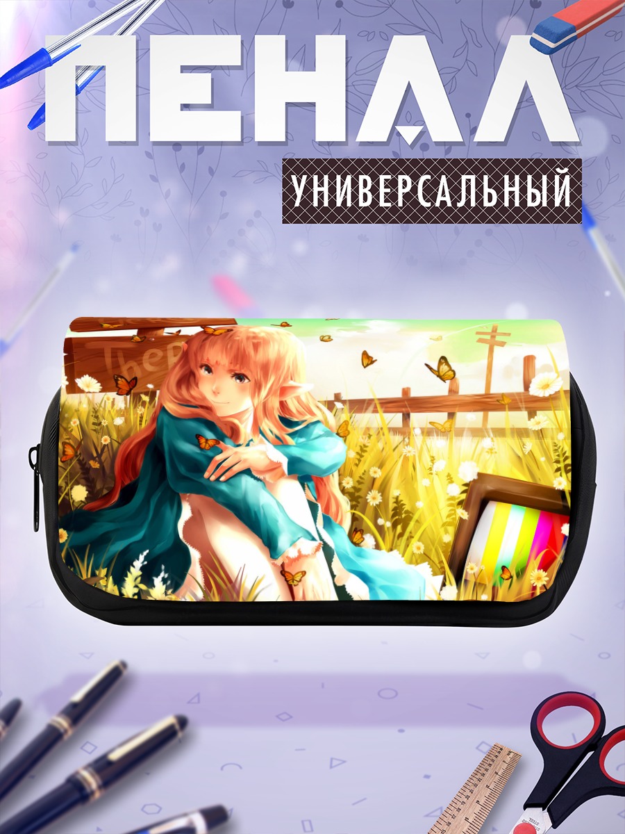 Пенал-косметичка Эльфийка в цветах