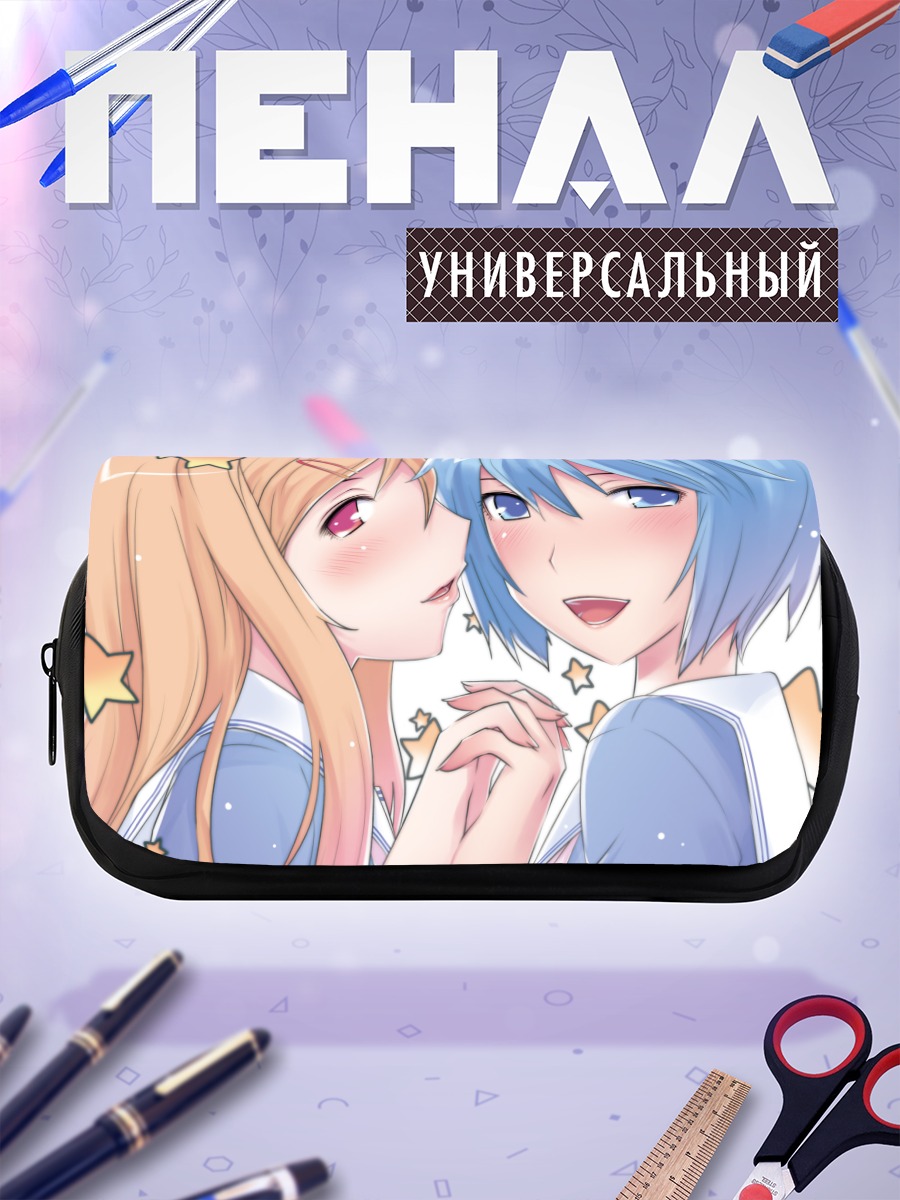 Пенал-косметичка Мику Хацунэ и подруга