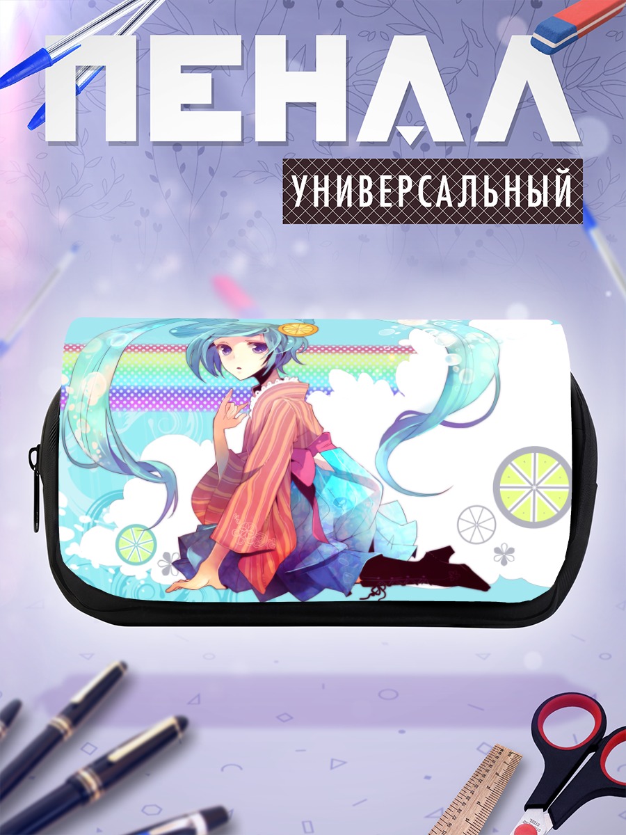 Пенал-косметичка Мику Хацунэ в кимоно