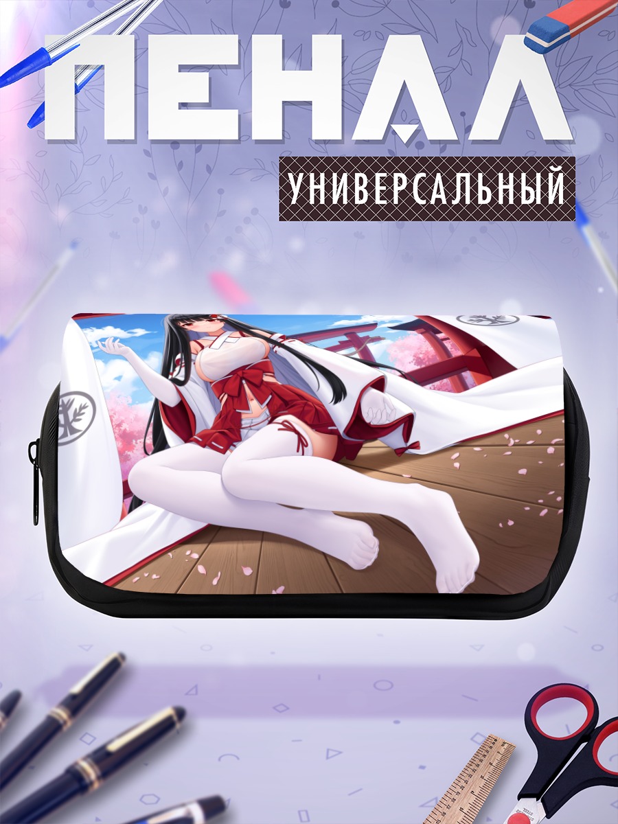 Пенал-косметичка Девушка в сакуре