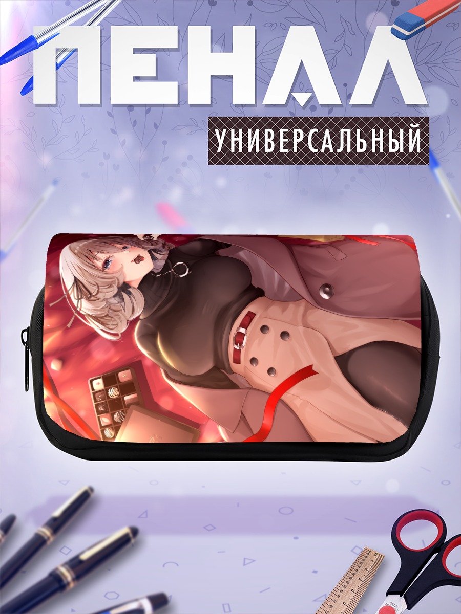 Пенал-косметичка Девушка со сладостями