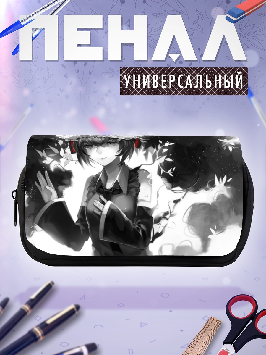 Пенал-косметичка Мику Хацунэ в цветах