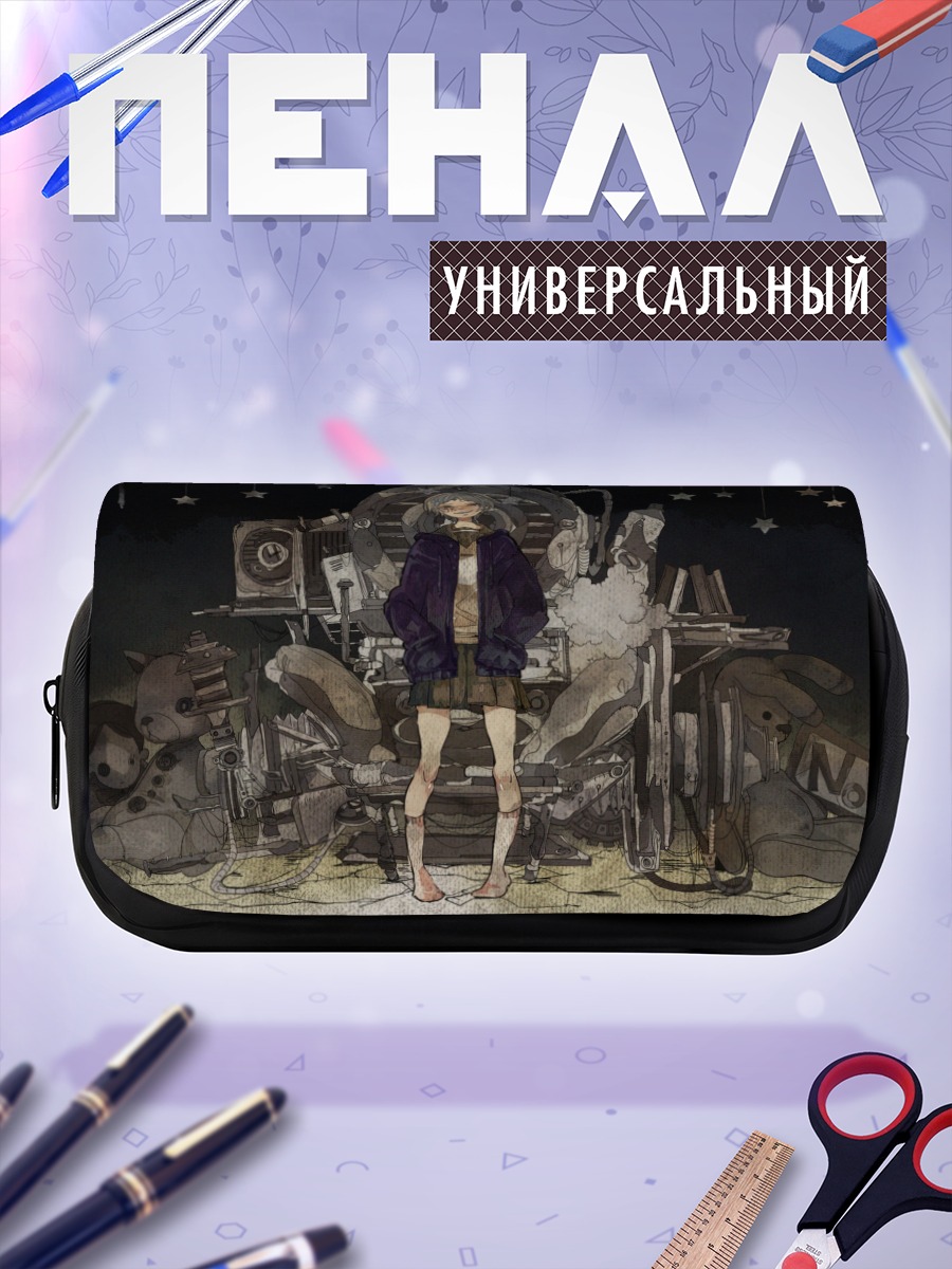 Пенал-косметичка Мику Хацунэ в руинах