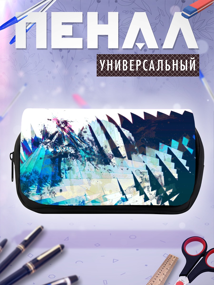 Пенал-косметичка Мику Хацунэ в цифровом мире