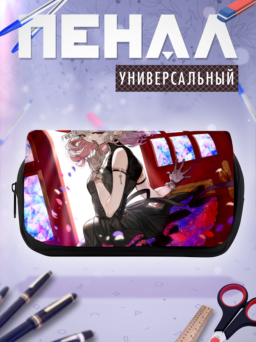 Пенал-косметичка Девушка в лепестках