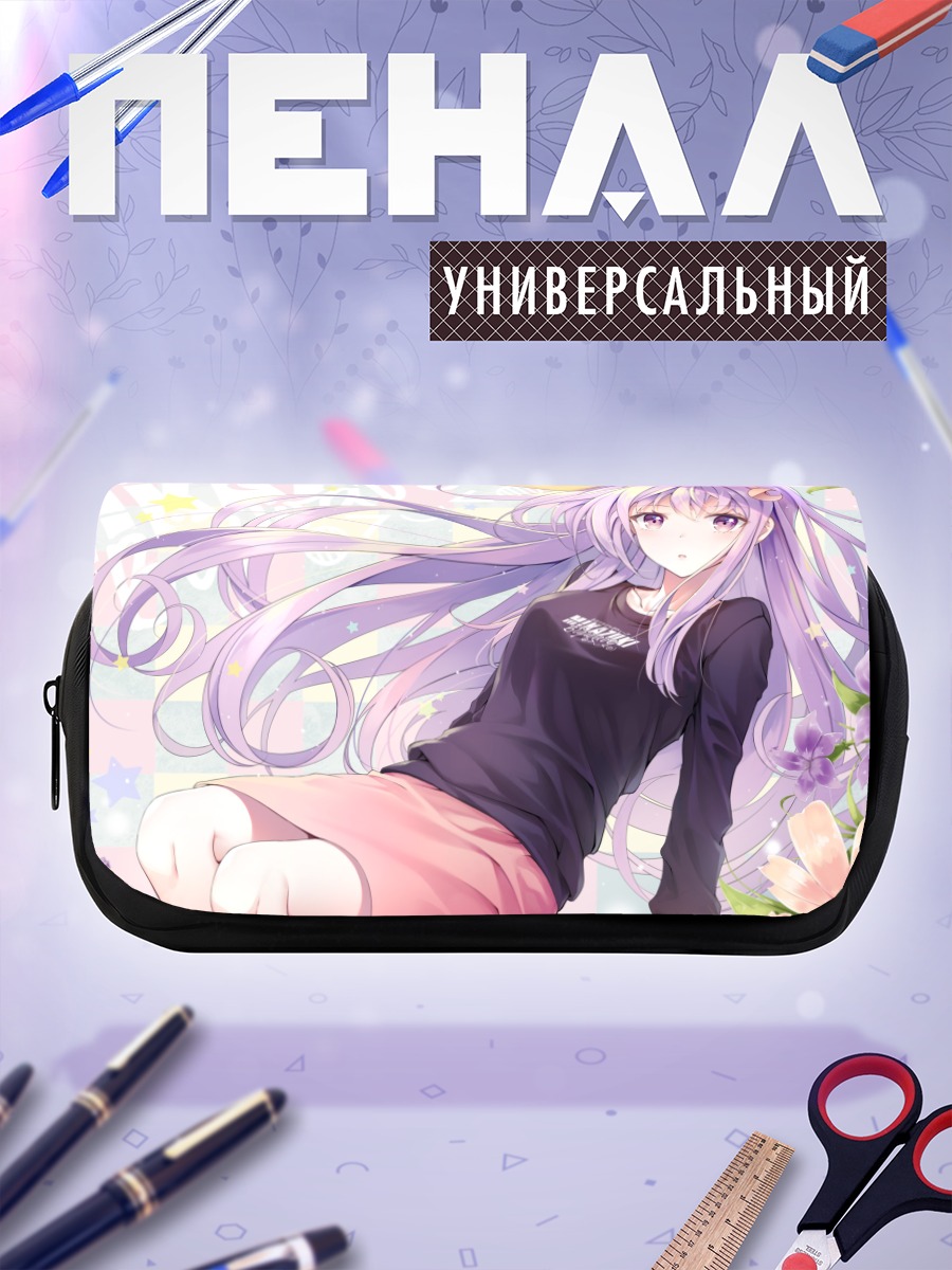 Пенал-косметичка Микадзуки-тян в цветах