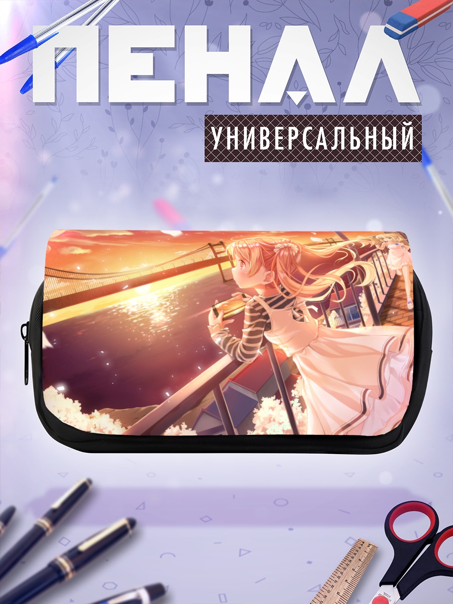 Пенал-косметичка Девушки под сакурой