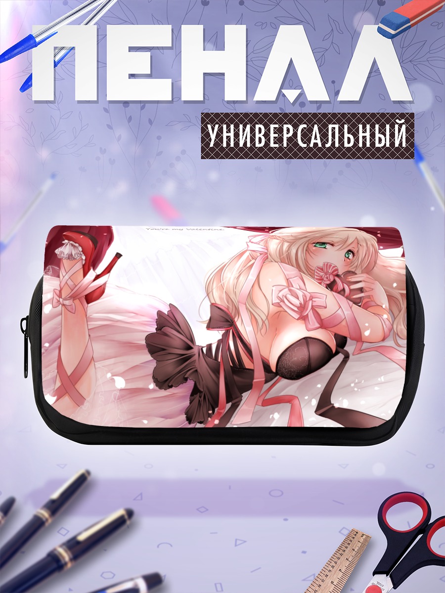 Пенал-косметичка Блондинка со сладостями