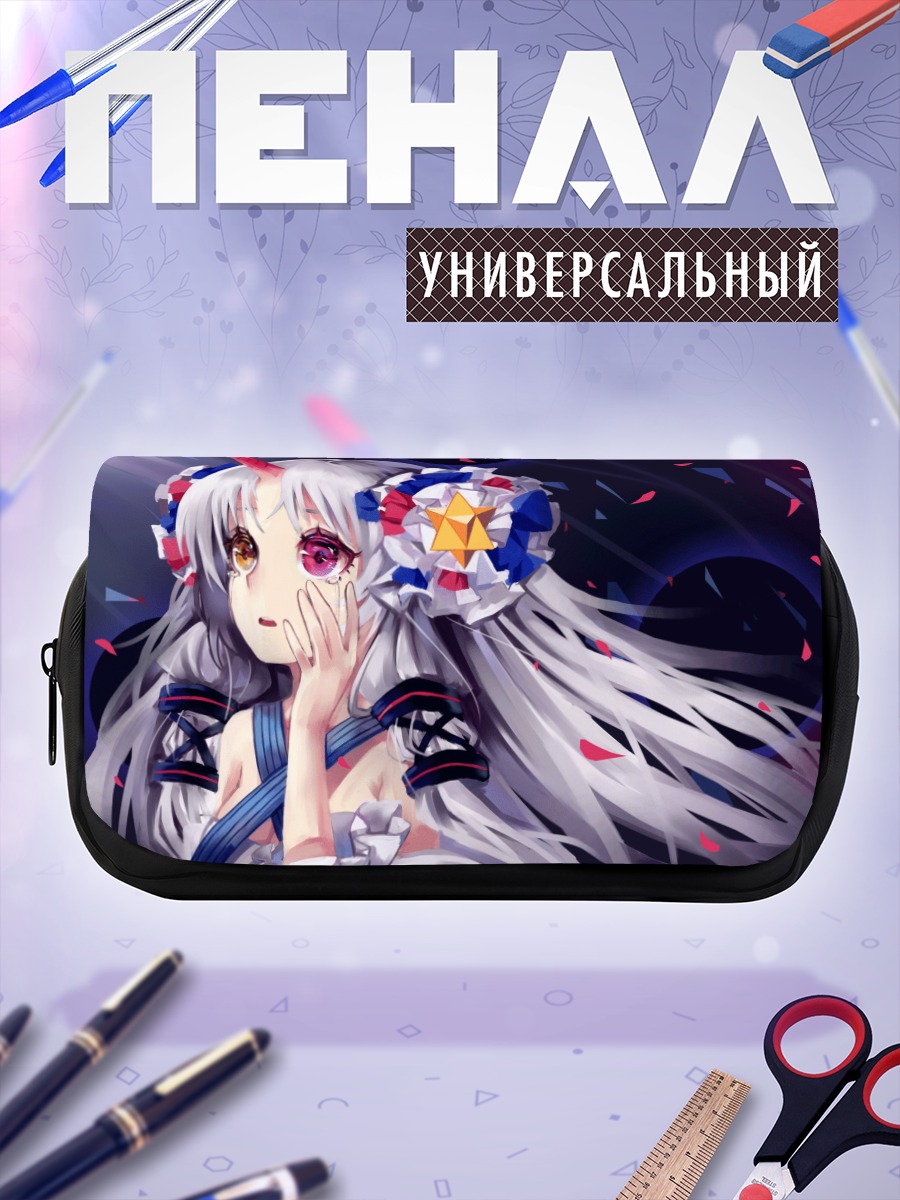 Пенал-косметичка Мику Хацунэ в цветах